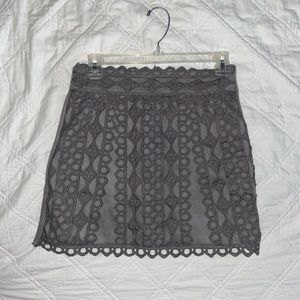 Stylish gray miniskirt